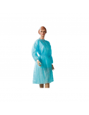 Sterile protective gown with cuffs