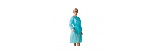 Sterile protective gown with cuffs