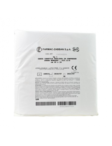 Gasa de algodón cortada hidrófila 20 X 20