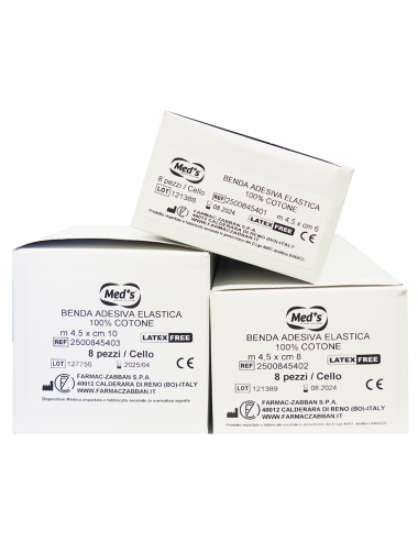 Adhesive elastic bands