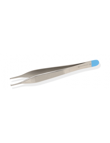Sterile surgical forceps Adson - straight - 12 cm 1x2 teeth