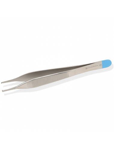 Sterile surgical forceps Adson - straight - 12 cm 1x2 teeth