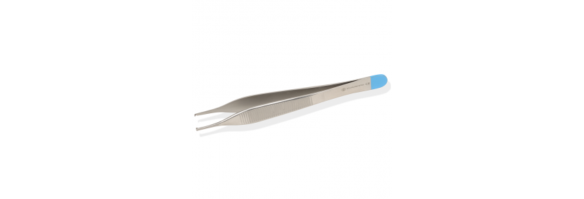 Pince chirurgicale stérile Adson - droite - 12 cm 1x2 dents