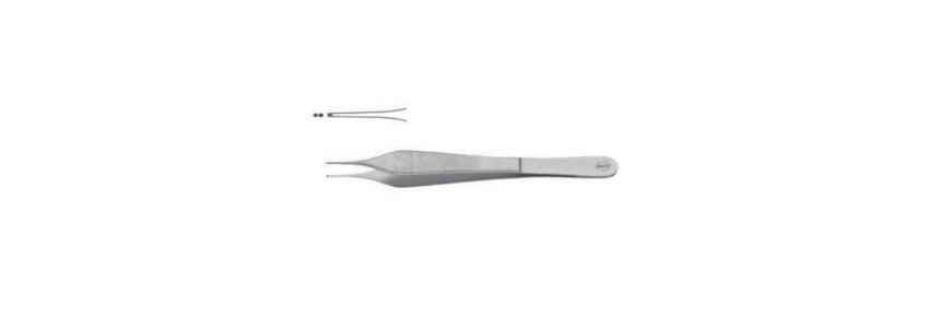 Chirurgische Pinzette Micro Adson 1X2 Zähne - 12 cm
