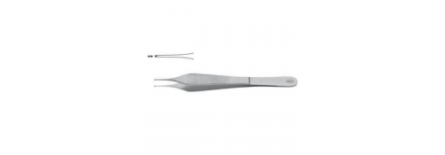 Chirurgische Pinzette Micro Adson 1X2 Zähne - 12 cm