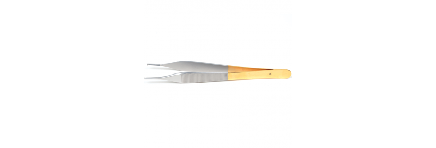 Pinza Micro Adson CT 1X2 denti - 15 cm