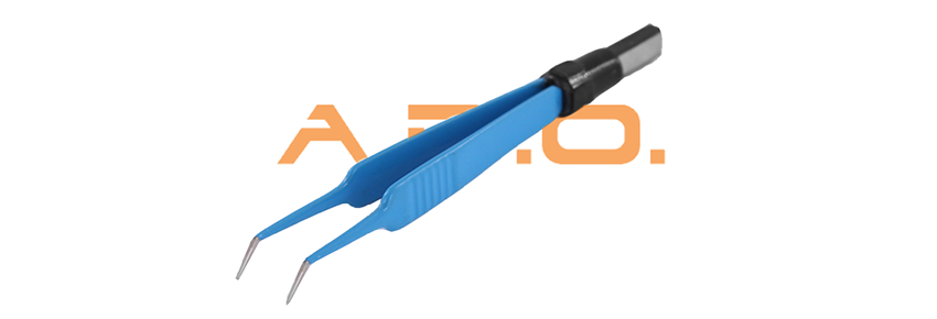 Curved Bipolar Forceps - 11.5 cm