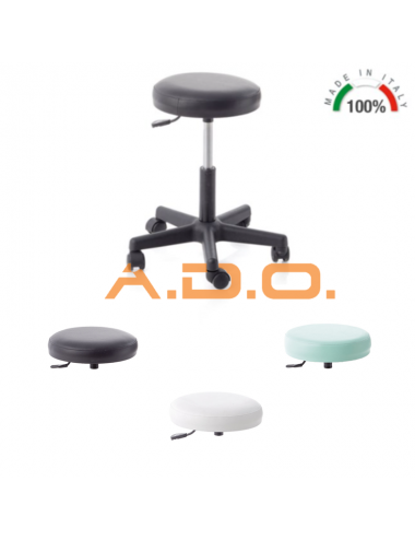 Tabouret avec base en PP - élévation par piston à gaz