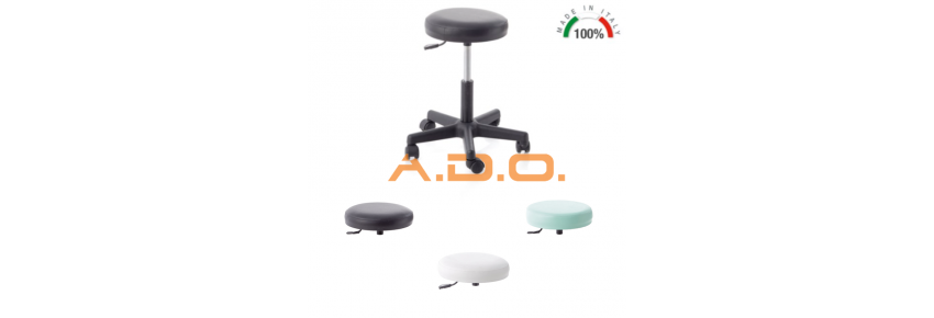 Stool with PP base - gas piston elevation