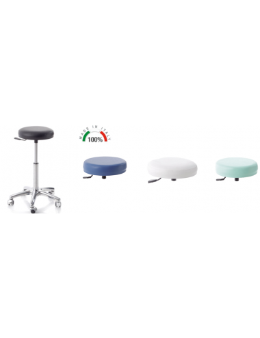 Stool with base in Al - elevation 20 cm.