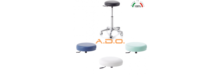 Sgabello con base in Al - elevazione 20 cm.