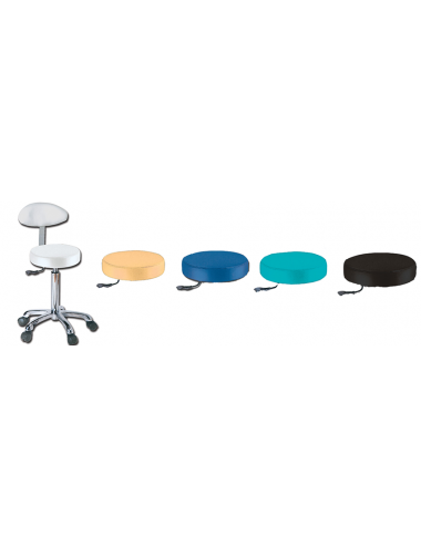 Stool with backrest
