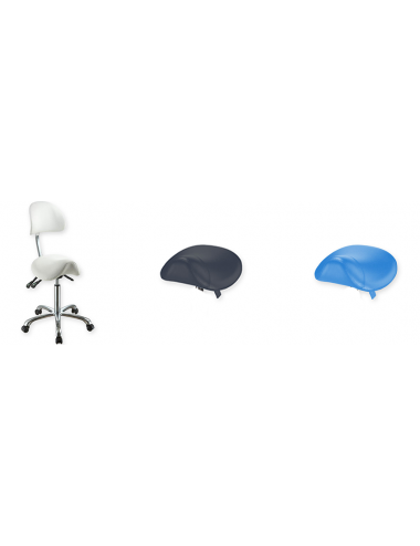 Ergonomic stool with backrest