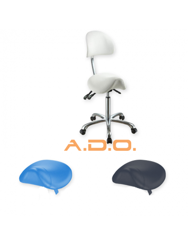 Ergonomic stool with backrest