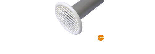 Suction tube with integrated protective grid