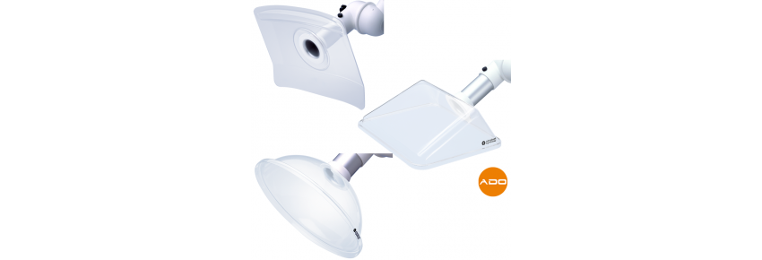 Transparent suction hoods