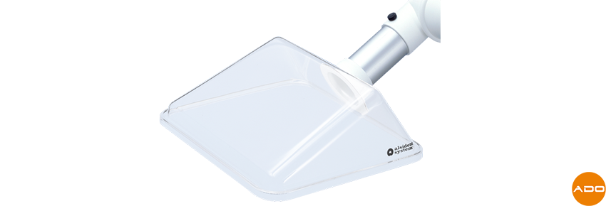 Square suction hood - 245 x 220 mm.