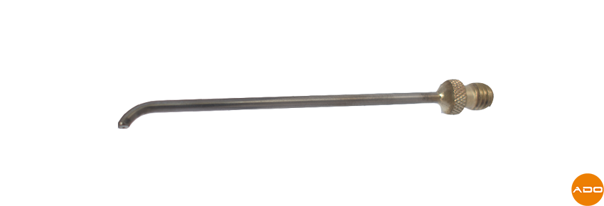 Bent needle spray tip for Cry-Ac