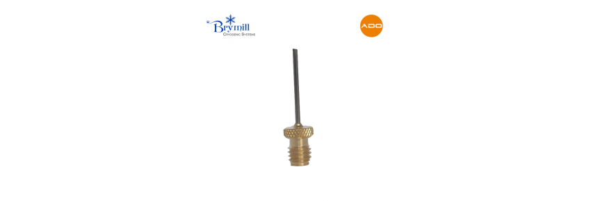 Punta de aguja spray recto - 1 pulgada x 16g para Cry-Ac