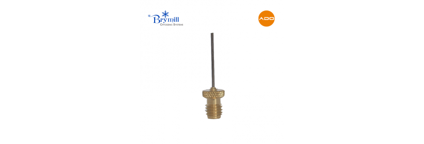 Punta de aguja spray recto - 1 pulgada x 18g para Cry-Ac