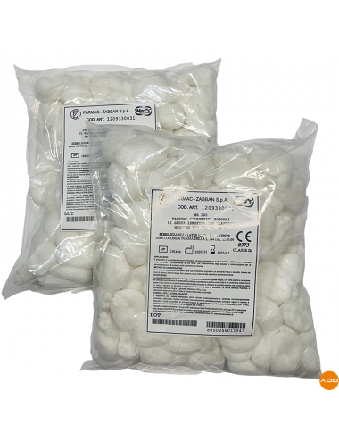 Round surgical swabs