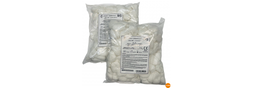 Round surgical swabs