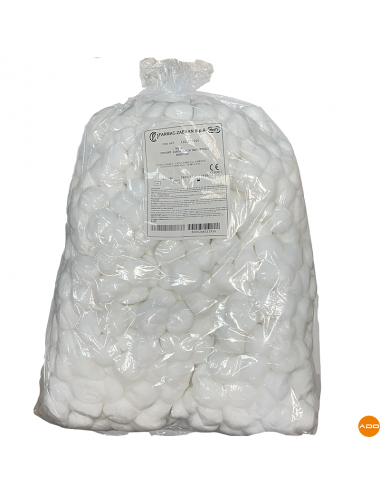 Hydrophilic cotton balls - 1 kg.