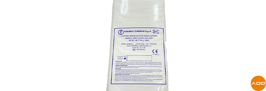 Hydrophiles Baumwollmaterial für Wundverbände - 1 kg.