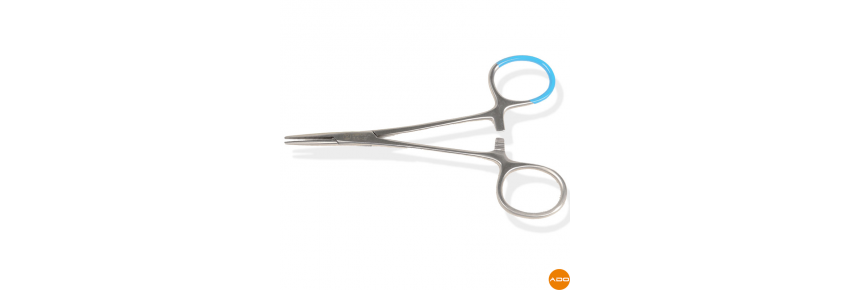 Pinces hémostatiques stériles moustiques - 12,5 cm (boîte de 5 pièces)