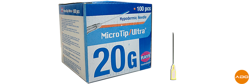 Aguja ipodérmica - 20G