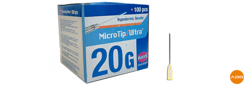 Aguja ipodérmica - 20G