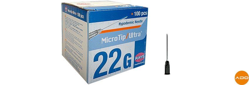 Aguja ipodérmica - 22G