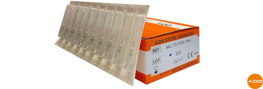 Nadeln für Mesotherapie - 27G x 6mm