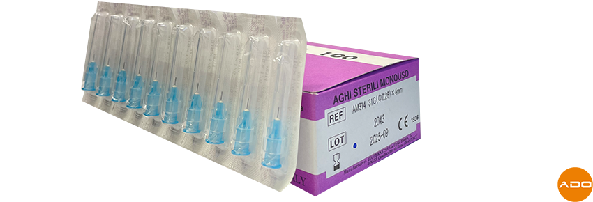 Agujas para mesoterapia - 31G x 4mm