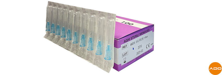 Agujas para mesoterapia - 31G x 6mm