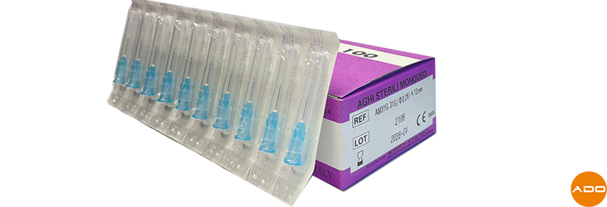 Aghi per mesoterapia - 31G x 12mm