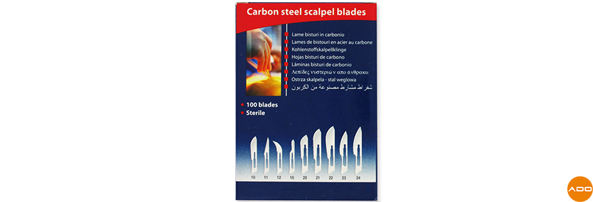 Sterile carbon blades - No. 12