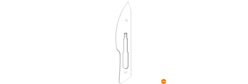 Carbon Steel Sterile Blades - No. 24