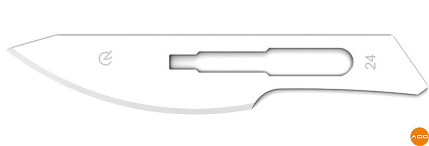 Carbon Steel Sterile Blades - No. 24