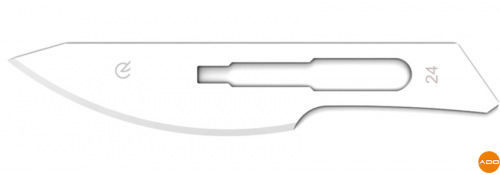 Carbon Steel Sterile Blades - No. 24