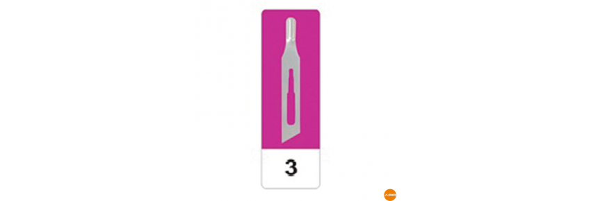Sterile carbon scalpels - No. 3