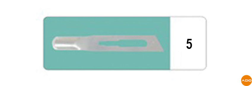 Sterile carbon scrapers - No. 5