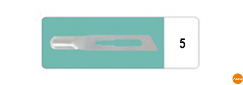 Lames de scalpels stériles en carbone - N° 5