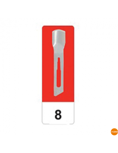 Lames de scalpels stériles en carbone - N° 8