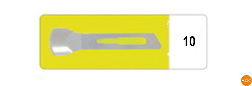 Sterile carbon scalpels - No. 10
