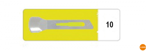 Sterile carbon scalpels - No. 10