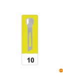 Sterile carbon scalpels - No. 10