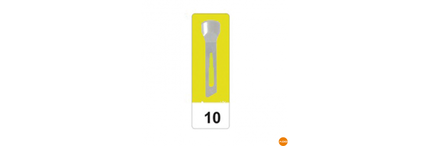 Láminas estériles de carbono - N° 10