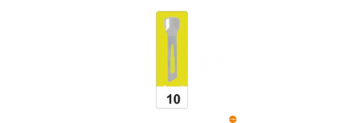 Sterile carbon scalpels - No. 10