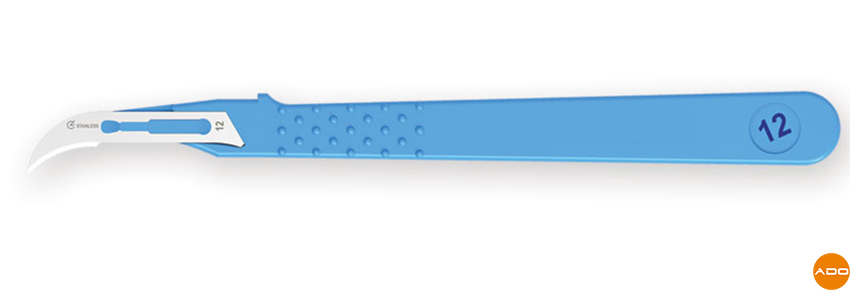 Sterile disposable scalpel - No. 12